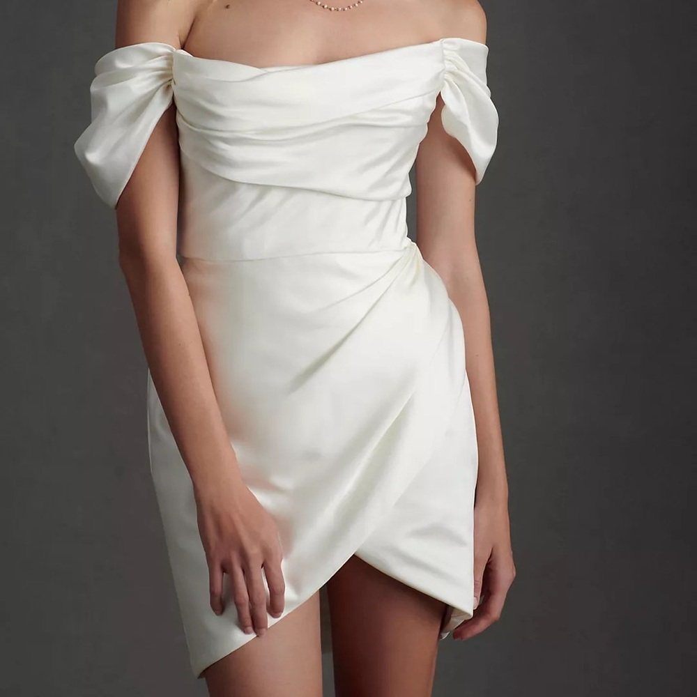 Anthropologie Wtoo Watters BHLDN Marlina Mini Wedding Dress